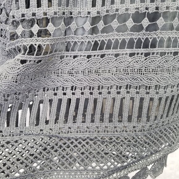 Gray Lace Women Top - Picture 14 of 16